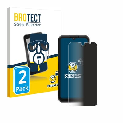 BROTECT - privacy screenprotector voor Oukitel WP39 - Folie Beschermfolie Blauwlichtfilter 2 Stuks