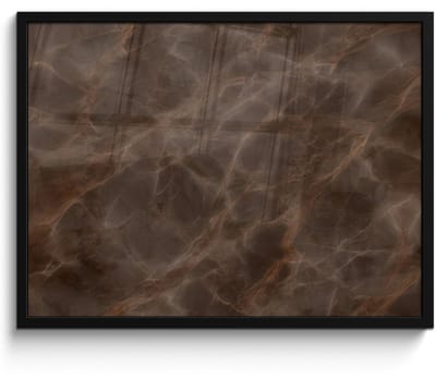 Poster in lijst - Fotolijst 70x50 cm - Posters - Bruin marmer - Organisch - Natuursteen - Posterlijst zwart - Decoratie - Wanddecoratie woonkamer - Muurdecoratie slaapkamer