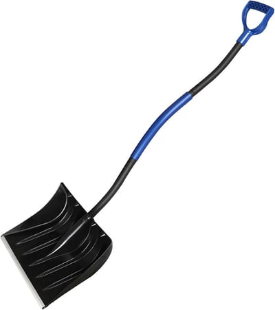 Sneeuwschuiver met D-grip en Stalen Handvat - Duurzame Aluminium Randblad voor Auto en Tuin