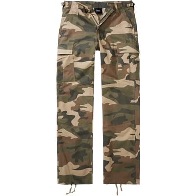 Brandit - BDU Ripstop Broek rechte pijpen - Taille, 28 inch - Groen