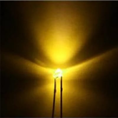 1.8mm led met kabel 20cm 12v 10 stuks kleur WarmWit