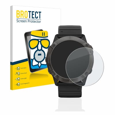 BROTECT - Screenprotector voor Garmin Fenix 6X Pro - Folie Beschermfolie Beschermglas matte