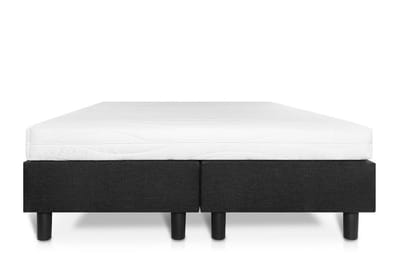 Boxspring Student Basic Zwart - 180x200 cm -  Comfort Foam Matras