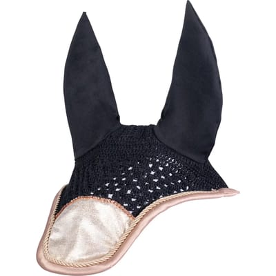 Korte hoed voor paarden HKM Rosegold Glitter