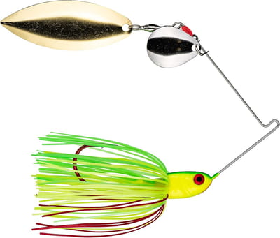 Spinnerbait met Bloedend Effect voor Roofvis - Colorado/Wilg Bladvorm