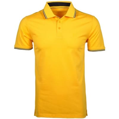 Ragman Polo Piqué Uni Tipping Keep Dry Finish Sunny Yellow / male