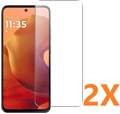 Screenprotector Glas - Tempered Glass Screen Protector Geschikt voor: Motorola Moto G05 / G15 / G15 Power / E15 - 2x