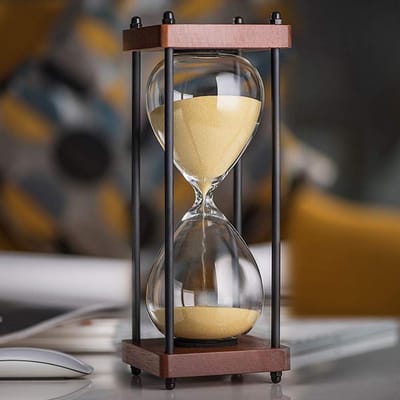 Zandloper 30 minuten - Kleurrijke zand timer in geschenkverpakking