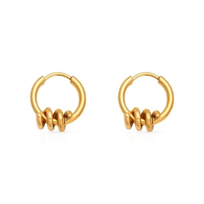 Hoepel Oorbellen met Twist – Uniek Detail | Twinolo