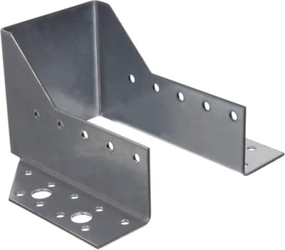 2x Balkschoenen 120x60 mm - Verzinkt Staal 2mm - Hoekverbinding Houtconstructie