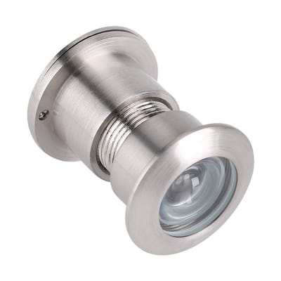 Allecto - Kijkgatdeurkijker - Roterende Privacykap - Brede Kijkhoek voor Deur 35-60mm - Geborsteld Zilver - Veiligheid - Geschikt voor Thuis, Kanto...