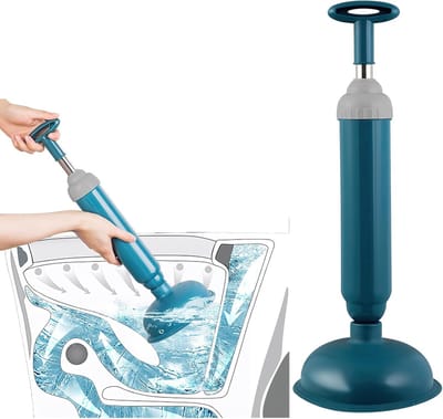 Afvoer Ontstopper - Zuigbel - Verstopping Verwijderen - Krachtige Luchtdruk - 45 x 16 cm - Blauw