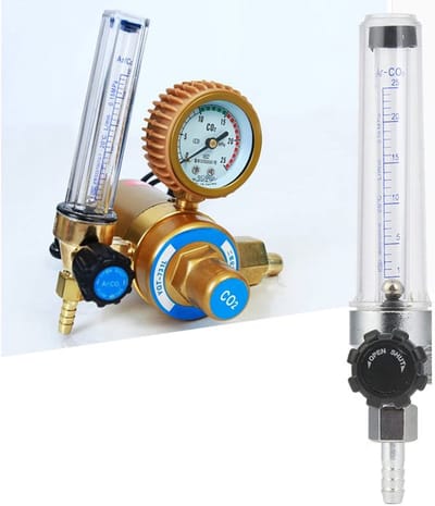 Gasstroommeter, gasafscherming lassen Koolstofdioxide Argon kunststofmeter Lasgereedschap accessoire, stroommeter voor CO2 en argon gasafscherming lassen