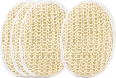green-goose® Sisal Scrubspons - 4 Stuks - Badspons - 12 x 9 cm - Natuurlijk Sisal - Milieuvriendelijk