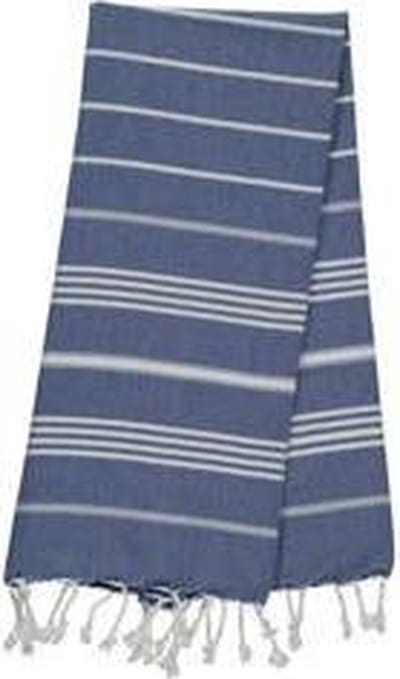 Lalay Kleine Hamamdoek Leyla Royal Blue 100x50cm - royal blue - 100 - 50 - dunne katoenen handdoek - sneldrogende saunahanddoek (niet geschikt als lendendoek)