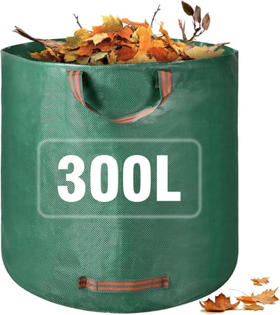 Tuin Afvalzakken - Herbruikbare Vuilniszakken - Tuinafval Verzamelen - Stevige Handgrepen - 300L Capaciteit - Groen