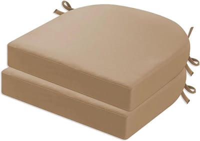 Tuinstoelkussens Waterdicht - Stoelkussens Buiten - Comfortabel Zitten - UV-Bestendig - 48x48x5cm - Kaki