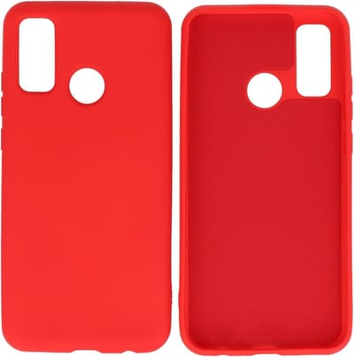 Hoesje Geschikt voor de Huawei P Smart 2020 - Fashion Color Backcover Telefoonhoesje - Rood