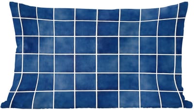 Sierkussens - Kussentjes Woonkamer - 60x40 cm - Tegel - Modern - Blauw