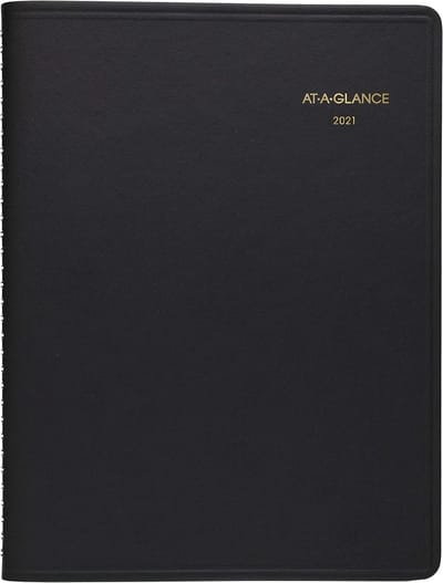 Weekplanner - Agenda organizer - Tijd plannen - Gerecycled papier - 15x22 cm - Zwart
