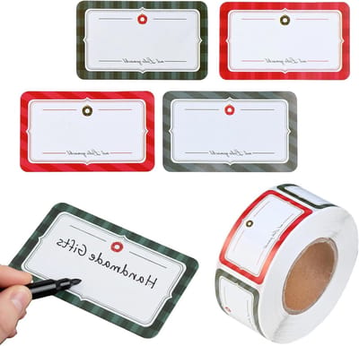 Zelfklevende Etiketten voor Specerijpotten, Koekjes en Vierkante Container Stickers - 500 Stuks voor Organisatie en Identificatie