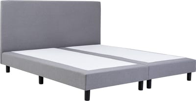Boxspring Serenity - 80x200 Zonder matras - Grijs Glad - AVV Matrassen