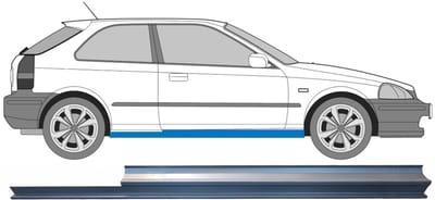 Reparatie dorpel voor Honda Civic EJ EK 1995-2001 / Rechts