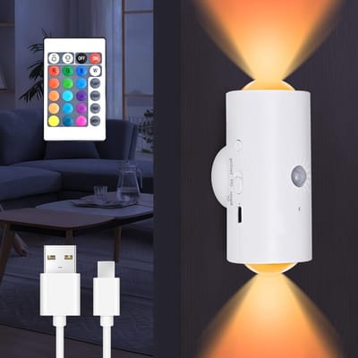 Draadloze LED wandlamp met bewegingssensor en kleurverloop voor binnen