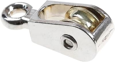 Enkel Katrolblok - Katrolkabel Schijf - DIY Projecten - Roestbestendig Metaal - 36 mm - Zilverkleurig