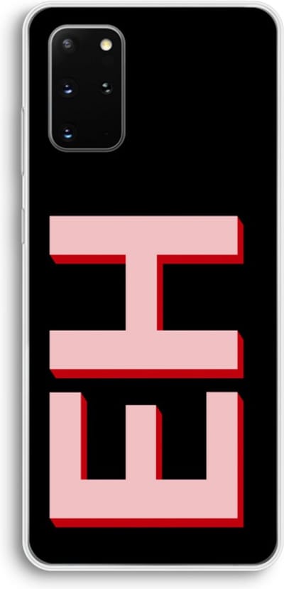Gepersonaliseerd - Case Company® - Hoesje geschikt voor Samsung Galaxy S20 Plus hoesje - Monogram - Soft Cover Telefoonhoesje - Bescherming aan alle Kanten en Schermrand