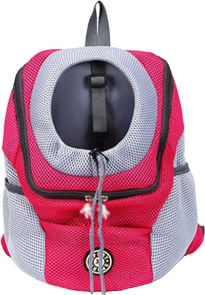 Wonderfulpet Double Shoulder Portable Travel Backpack Outdoor Pet Dog Carrier Bag Pet Dog Breathe Freely Pet Supplies