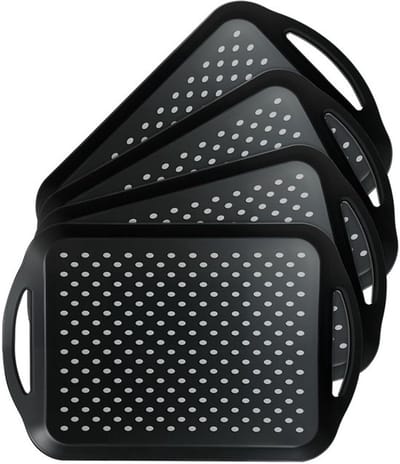 Allecto - Antislip Dienbladen - 4 Stuks - Handig voor Ontbijt en