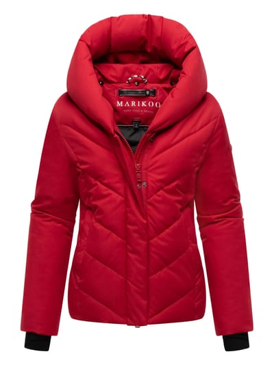 Marikoo dames gewatteerde winterjas Nadiraa met 2-in-1 design & capuchon