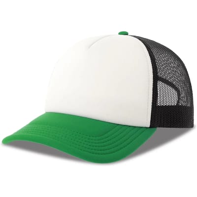 Atlantis Headwear Rapper-S Cap AT537 - WHITE/BLACK/GREEN - One size