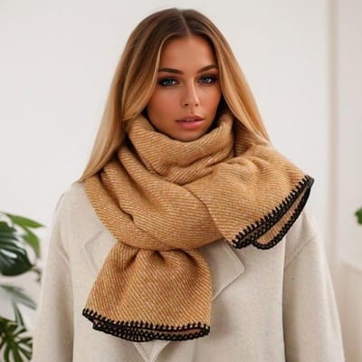 Nieuwe Winter Sjaal Kasjmier Merk Vrouwen Sjaal Luxe Pied-de-poule Dikke Warme Pashmina Wrap Hijab Foulard Bufanda Vrouwelijke Stola's 65x200cm brown
