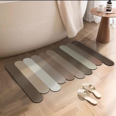 Zachte Wasachtige Kleur Klein Fris Badkamer Diatomeeënaarde Mat Toilet Absorberende Mat Antislip Huishoudelijk Toilet Tapijt 60 * 90