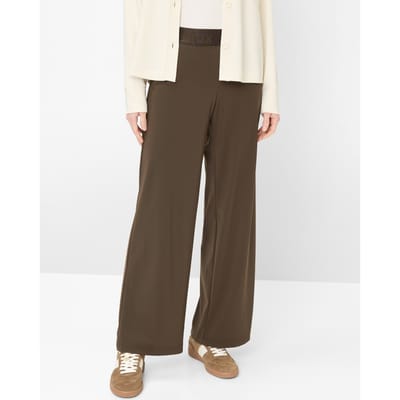 Brax Dames Palazzobroek  Style MAINE DARK EBONY, donkerbruin, maat 38
