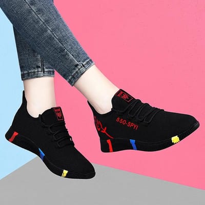 Dames Gevulkaniseerde Schoenen Nieuwe Aankomst Fly Woven Air Mesh Casual Ademende Sneakers Koreaanse Stijl Dikgezoolde Daddy Schoenen 40 gray