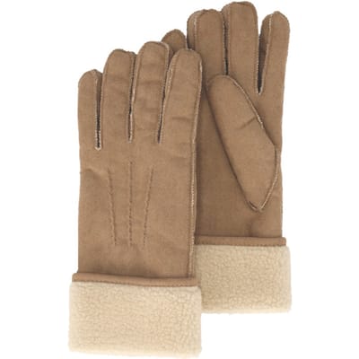 Sarlini Dames suèdine handschoenen lichtbruin