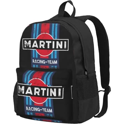 Martini Racing Team Rugzakken Schooltassen Cartoon Rugzak Laptop Rugzak Schoudertas