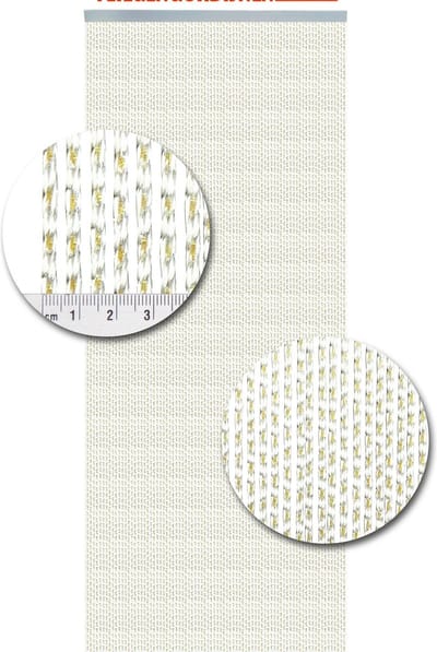 Vliegengordijnenexpert Lucca - Vliegengordijn - 100x240 cm - Transparant met Geel