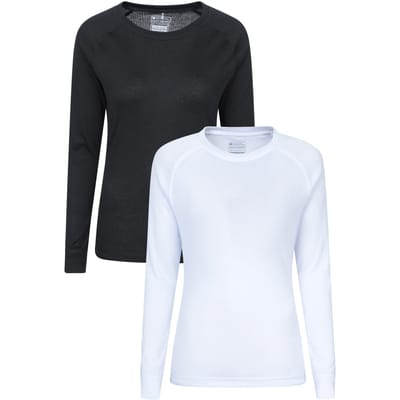 Mountain Warehouse Dames/Dames Talus Thermische Base Layer Top (Set van 2) (Gemengd)