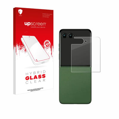upscreen - Screenprotector voor Motorola Razr 50 Ultra (Achterdisplay) - Folie Beschermfolie Beschermglas transparant