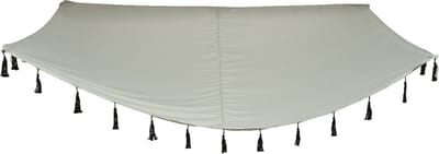 Schaduwdoek/zonnescherm zonneluifel grijs 3 x 2 meter - Zonnezeil zonwering