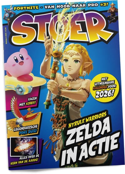 STOER Magazine Nr. 1 - 2026- Tijdschrift met Zelda - Pokequiz- Fortnite- Tijdschriften - Tijdschrift - Magazine - Gamen - Jongens
