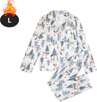 Bovista Kerst Pyjama - Heren - Kerstpyjama - Mannen - Slaapkleding Volwassenen - Set - Broek - Shirt - Christmas - Maat L