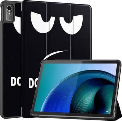 Hoesje - Geschikt voor Lenovo Tab M10 5G - Dun & Stevig - Hardcover Book Case - Trifold Bookcase Hoes - Hard Cover - Tablethoes - Don't Touch Me