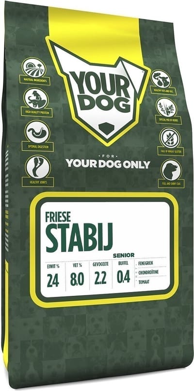 Yourdog Friese stabij Rasspecifiek Senior Hondenvoer 6kg | Hondenbrokken