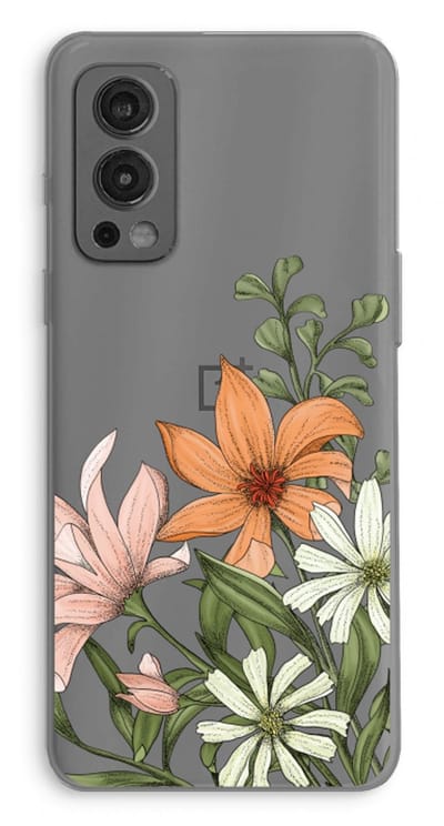 Case Company® - Hoesje geschikt voor OnePlus Nord 2 5G hoesje - Floral bouquet - Soft Cover Telefoonhoesje - Bescherming aan alle Kanten en Schermrand
