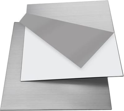304 Roestvrij Stalen Platen 15cm x 15cm, 0.8mm Dikte voor DIY en Modelbouw